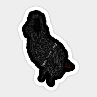 More Than Grey Parrot (Dark) Sticker